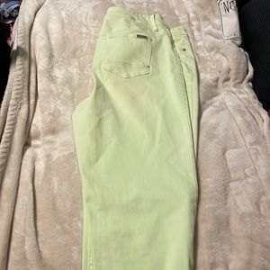Lime Chico’s jeans